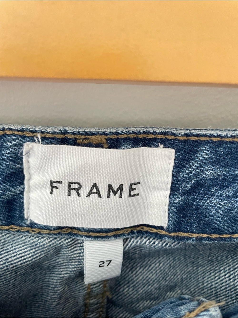 Frame Denim High-Rise Wide-Leg Cropped Jeans Nordic Wash Size 27 Casual Flare - Picture 5 of 12